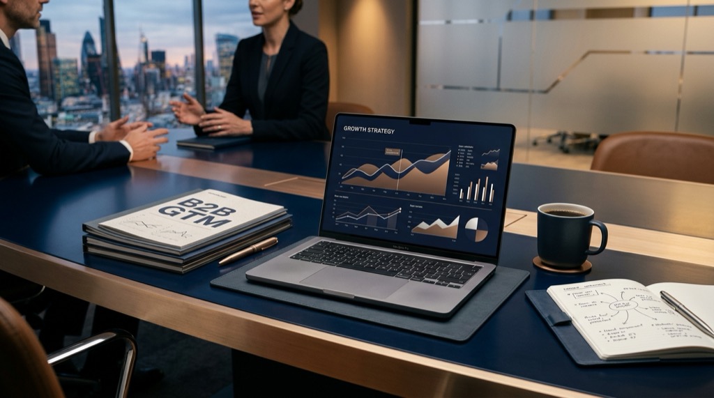 A growth-desk strategy session reviewing a brand's path onto base shelves